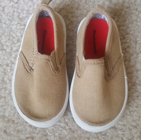 NEW Baby Toddler Boys GaranimalsTimmy Black Canvas Slip On Sneakers Shoes Size 4
